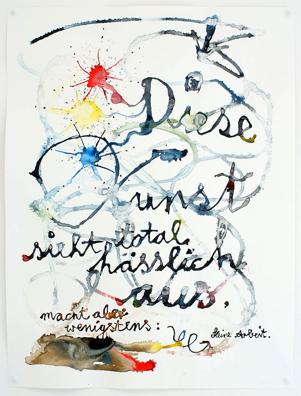  „Diese Kunst“ Tusche, Papier, Tusche, Papier, 55 x 74 cm 