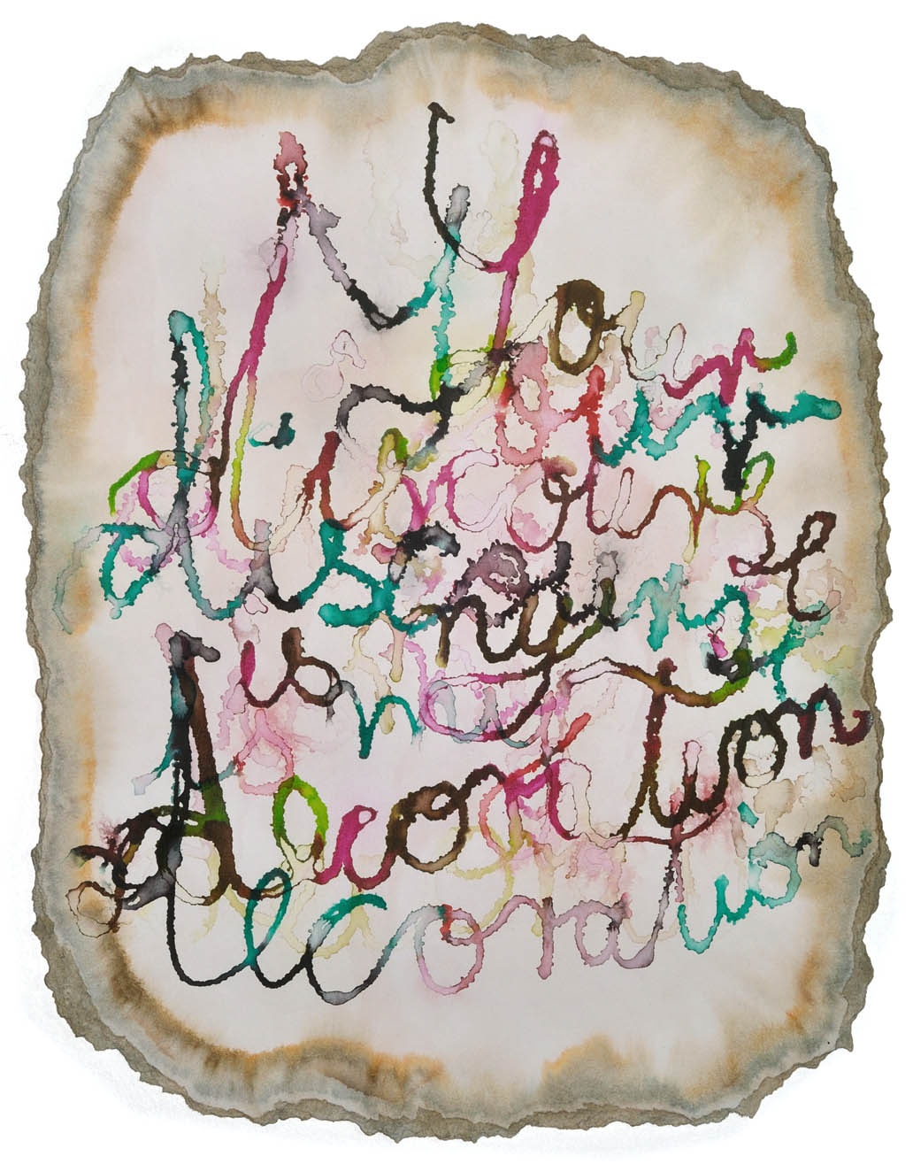  „Your discourse“, Tusche, Papier, 46 x 59 cm 