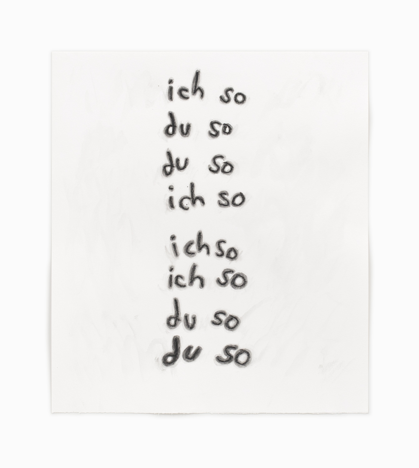  „Refrain“, 34 x 30 cm, Kohle, Acryl, Papier, 2024
 